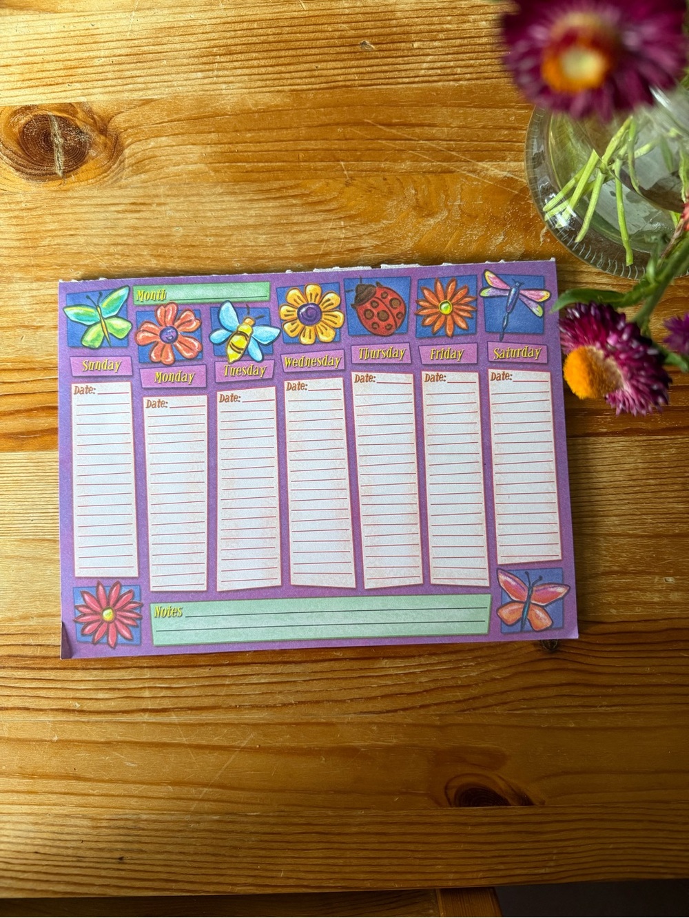 Vintage Y2K Weekly Planner